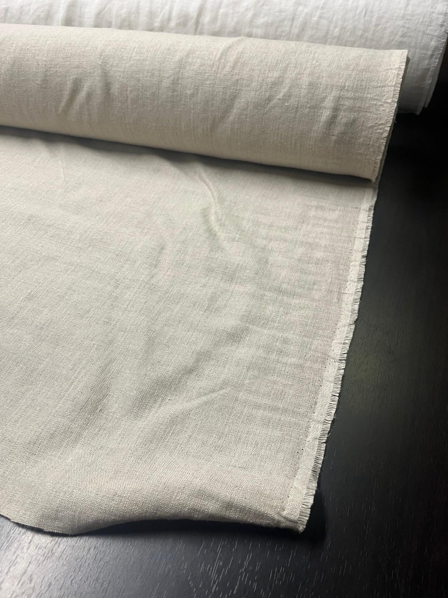 Heavy Hemp Fabric: Natural Bedding Linen, Sewing Top Fabric - 150cm Width