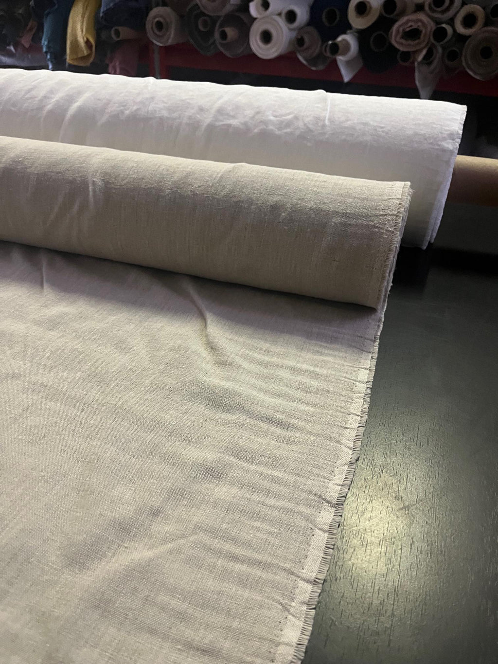 Heavy Hemp Fabric: Natural Bedding Linen, Sewing Top Fabric - 150cm Width