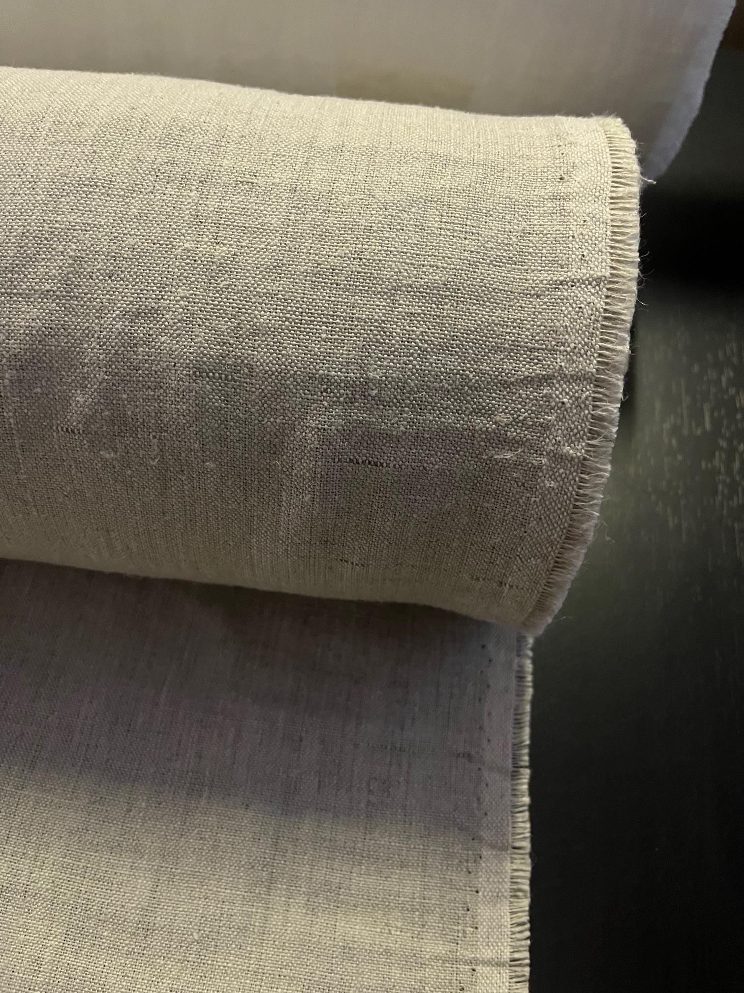 Heavy Hemp Fabric: Natural Bedding Linen, Sewing Top Fabric - 150cm Width